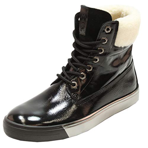 Marc Shoes Fabienne, Damen Chukka Boots, Schwarz (Verniz-Cow Suede-Caraculo Blac 00533), 39 EU (5.5 UK) von Marc Shoes