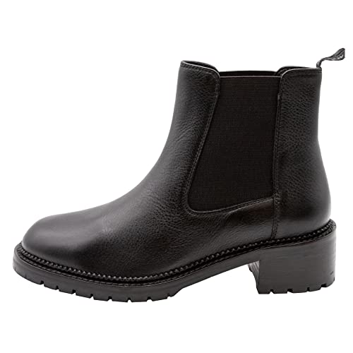 Marc Shoes Damen casual Boots Nubuk medium Fußbett: nicht herausnehmbar 38,0 Leather black von Marc Shoes