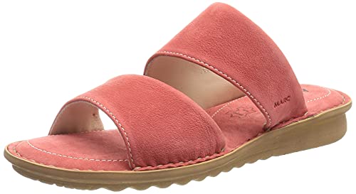 Marc Shoes Damen Merlia Flacher Slipper, Nubuk red, 39 EU von Marc Shoes