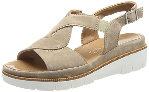 Marc Shoes Damen roze Sandale, Nubuk Khaki, 38 EU von Marc Shoes