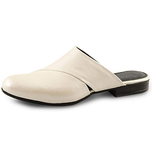 Marc Shoes Damen casual Pantolette Glattleder medium Fußbett: nicht herausnehmbar 38,0 Sheep metallic pearl von Marc Shoes