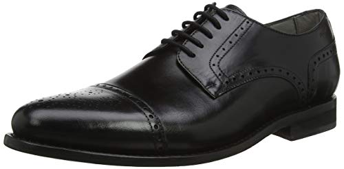 Marc Shoes Herren Goodyear Welted Halbschuh Glattleder medium Fußbett: herausnehmbar 41,0 Cow Crust Black von Marc Shoes