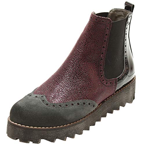 Marc Shoes Katy, Damen Chelsea Boots, Rot (Bordo-Combi), 37 EU (4 UK) von Marc Shoes