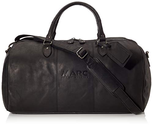 Marc Shoes Unisex-Erwachsene Boston Henkeltasche Schwarz (Leather Black) von Marc Shoes