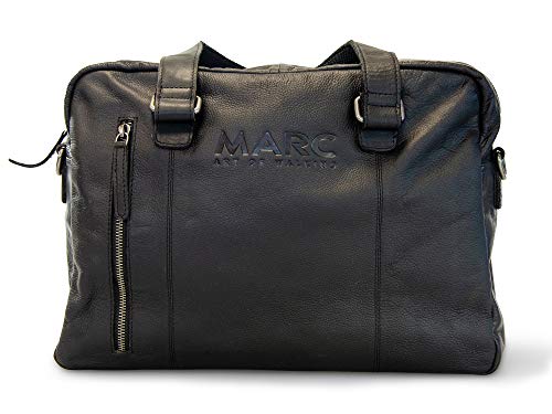 Marc Shoes Unisex-Erwachsene Toledo Henkeltasche Schwarz (Leather Black) von Marc Shoes