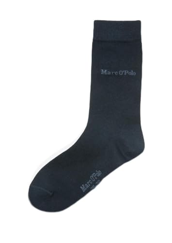 Marc o' Polo Logo-Socken im 2er Pack, Unisex-Erwachsene, Socken, 2 Stück, Schwarz, Größe 35-38 von Marc o' Polo