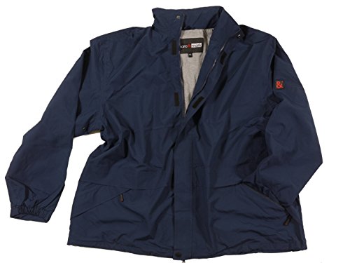 Funktions Regenjacke in Herrenübergröße bis 12XL, blau, Größe:5XL von Marc & Mark