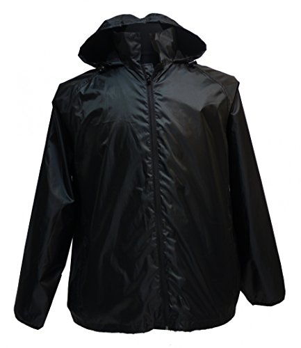 Marc & Mark Leichte Regenjacke in großen Größen bis 12XL, schwarz, Größe:4XL von Marc & Mark