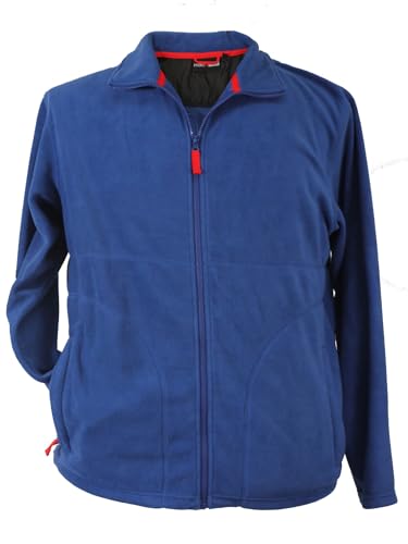 Marc & Mark Fleece Jacke ' Seefeld ' in Herrenübergrößen bis 12 XL,royal-blau, Größe:4XL von Marc & Mark