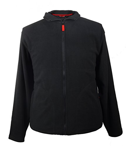 Marc & Mark Fleecejacke Seefeld in großen Größen, schwarz, Größe:5XL von Marc & Mark