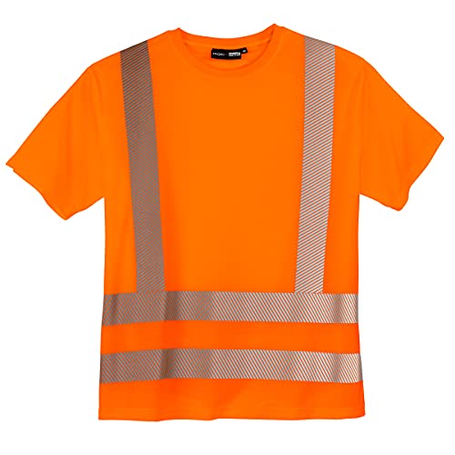 Marc&Mark Warnschutz T-Shirt große Größen Neonorange, Größe:6XL von Marc & Mark
