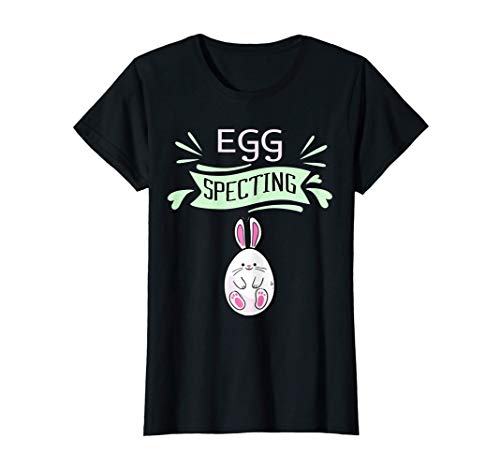 Damen Ei beobachten schwangere Osterei Ostern Mutter Baby T-Shirt von Marcek Co. Ostersonntag Korb Eier Hase