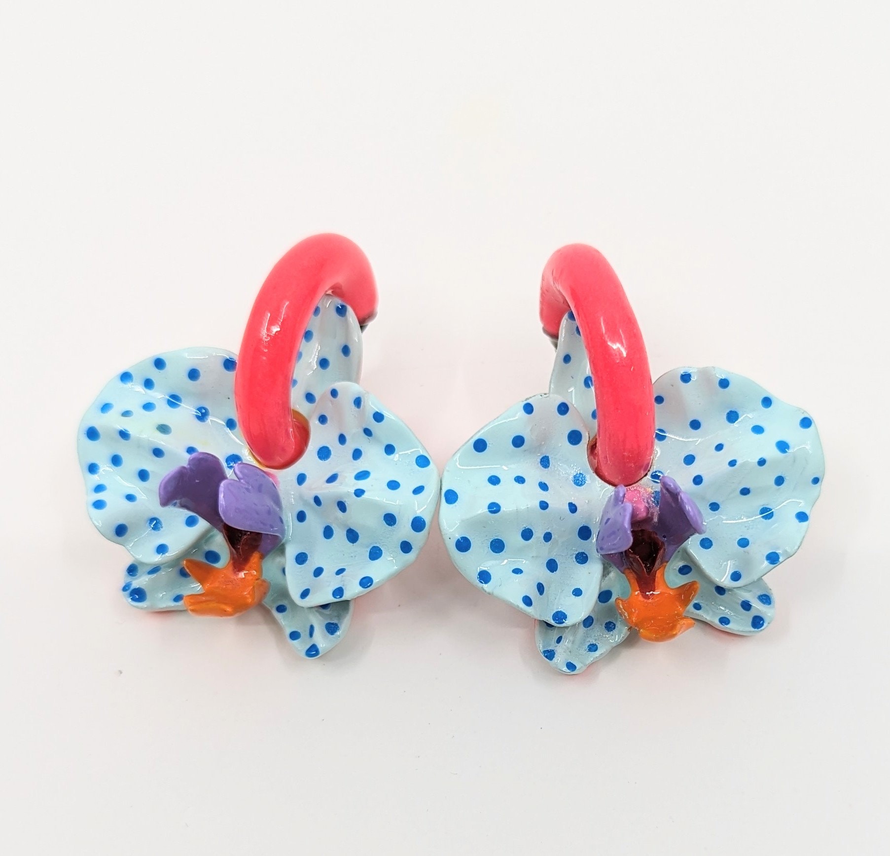 Atomic Orchids Ohrringe - 3D Orchideen von MarcelaLopezArt