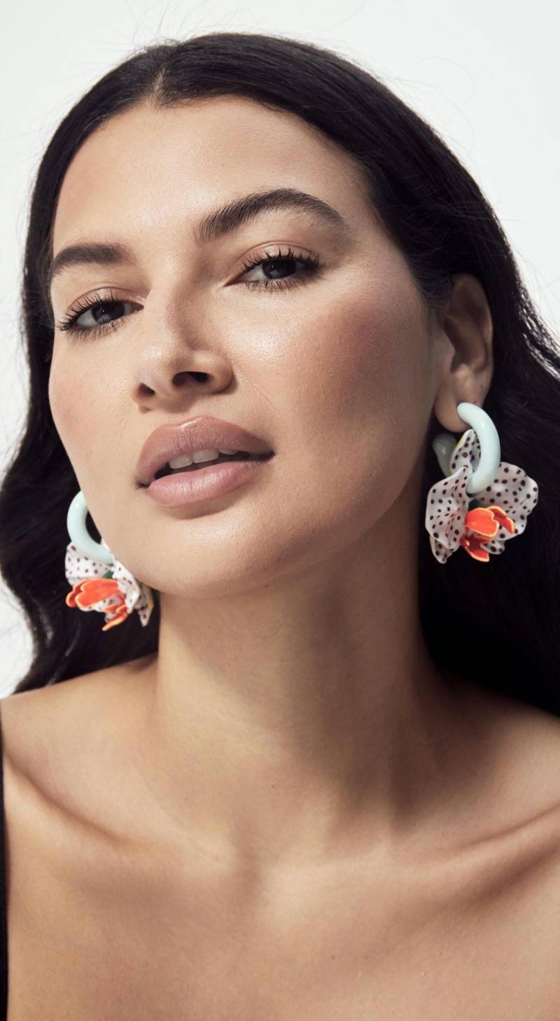 Kongo-Orchideen-Ohrringe - Große Orchideen-Ohrringe 3D-Orchideen-Ohrringe von MarcelaLopezArt