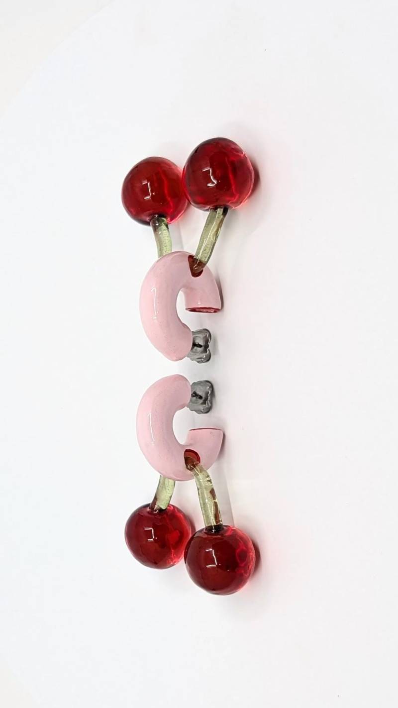 Mon Chéri Ohrringe - 3D Kirschohrringe von MarcelaLopezArt