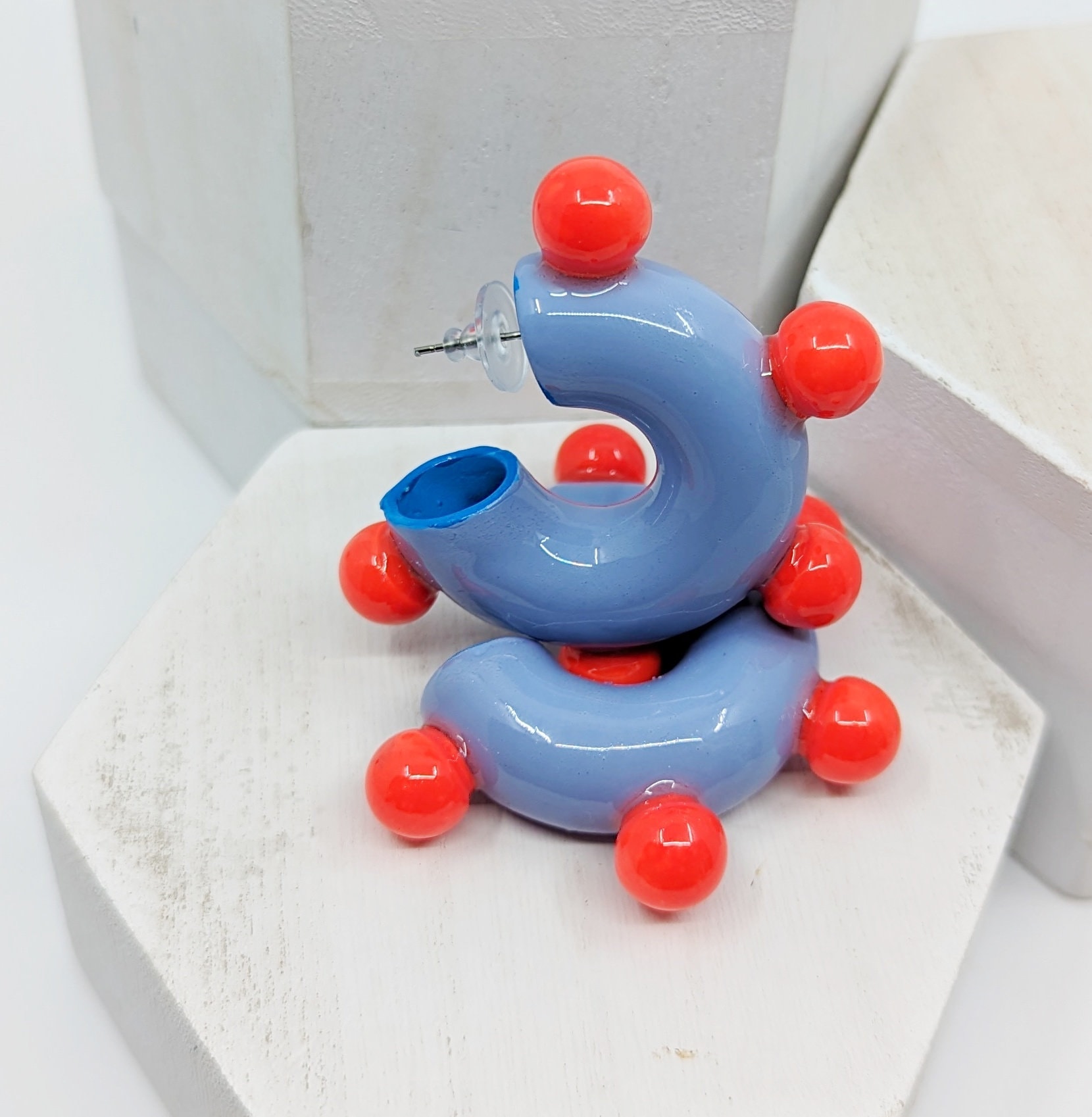 Neon Ohrringe - 3D von MarcelaLopezArt