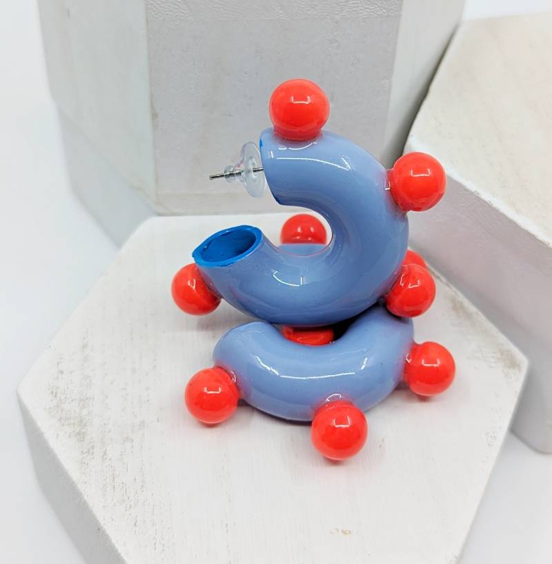 Neon Ohrringe - 3D von MarcelaLopezArt