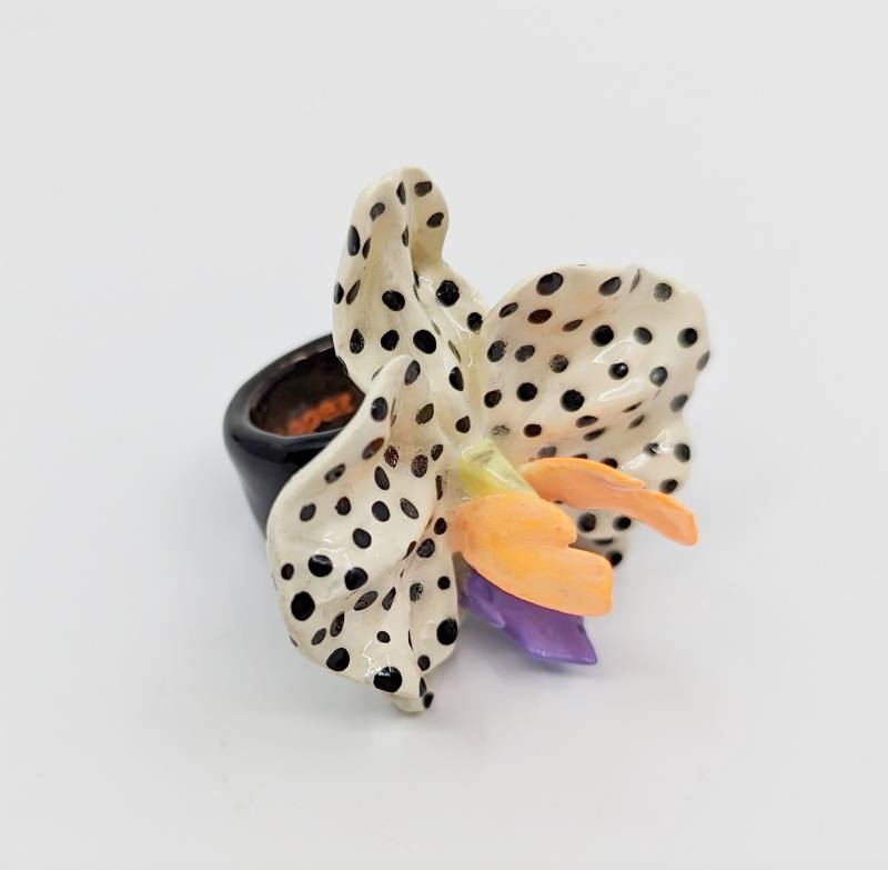 Orchideenring - 3D Orchidee Ring von MarcelaLopezArt