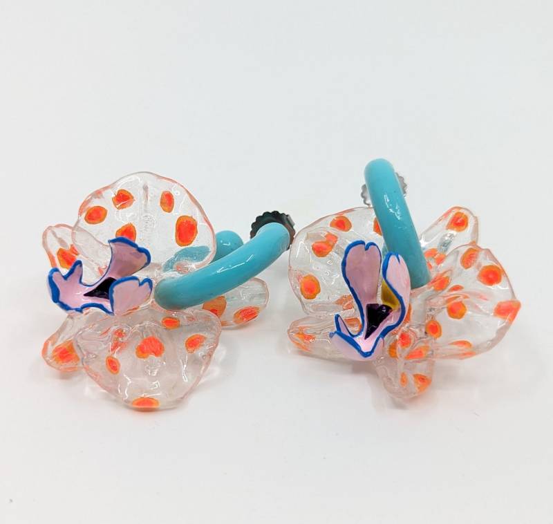 Palast Orchideen Ohrringe - 3D von MarcelaLopezArt