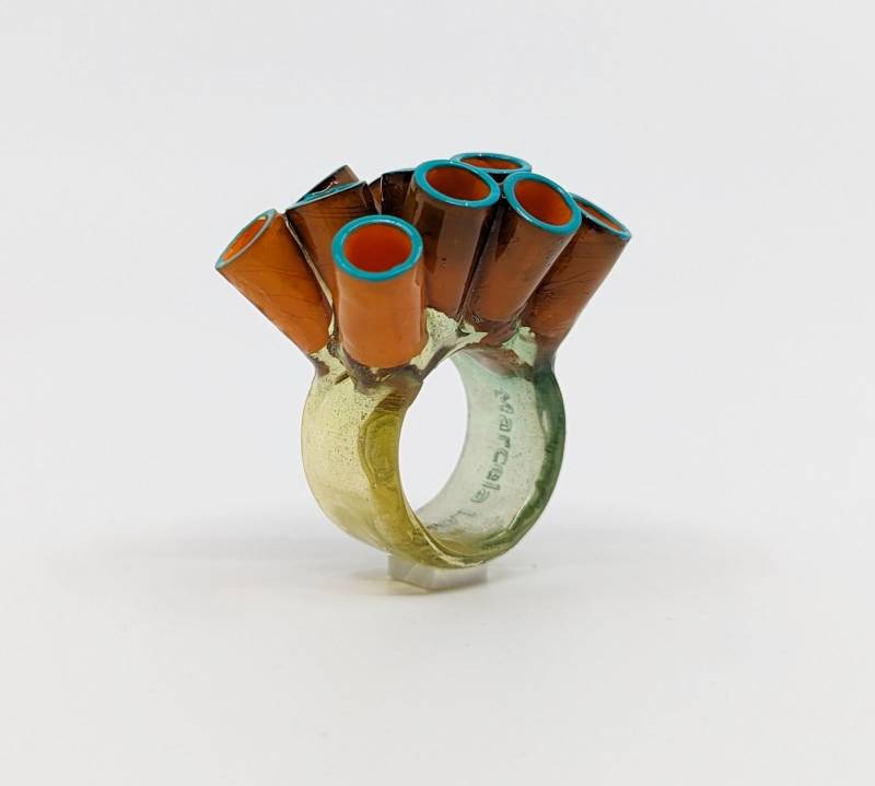 Röhrenring - 3D-Druckring Kunstring von MarcelaLopezArt