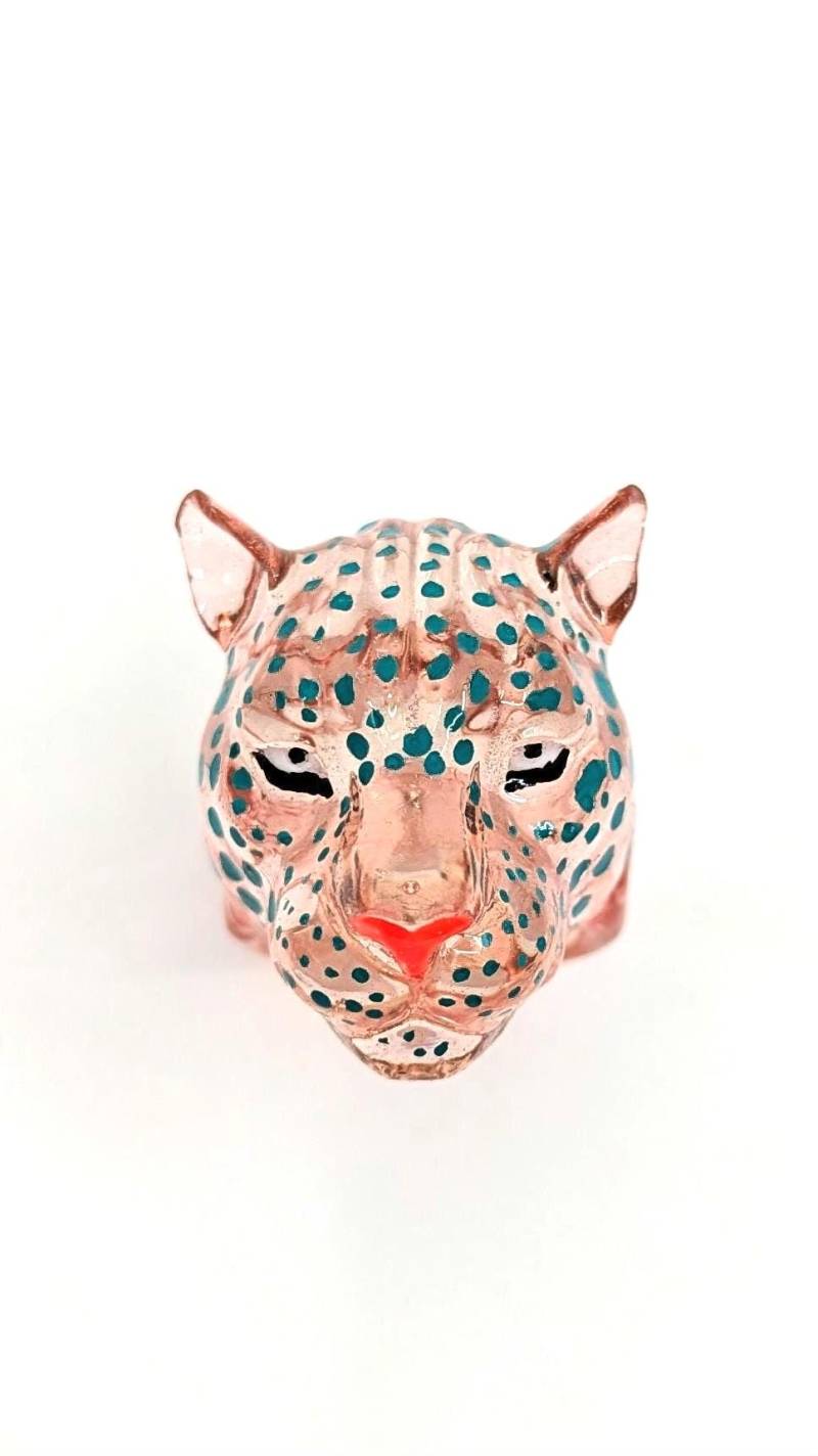 Rosé Leopardenring - 3D von MarcelaLopezArt