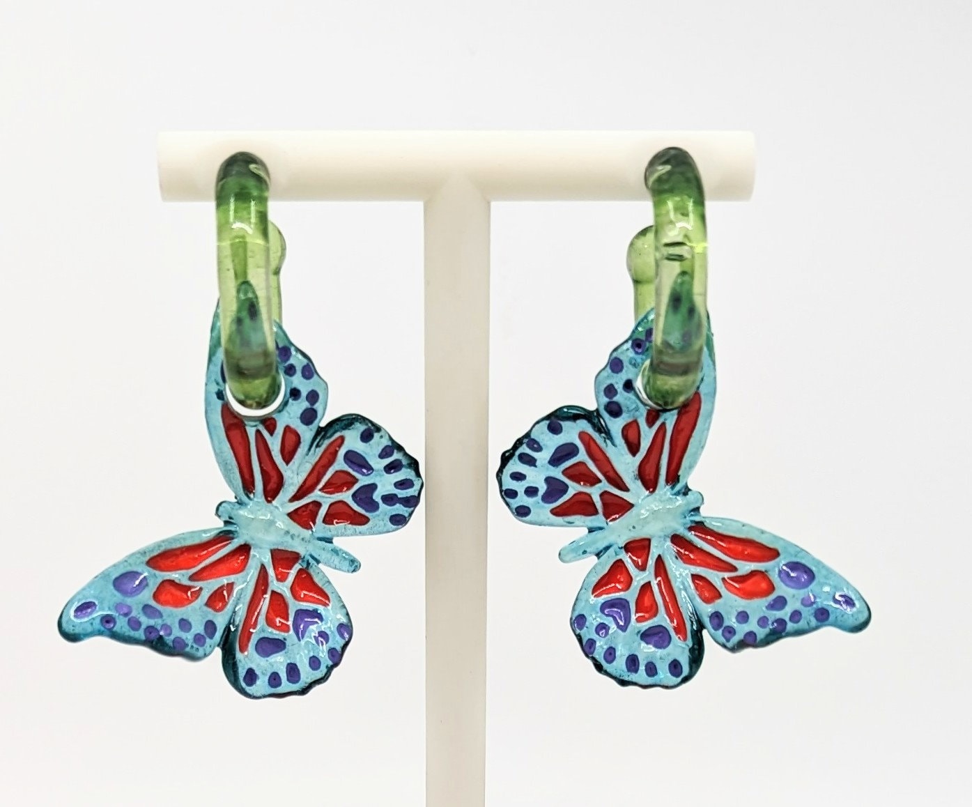 Schmetterlings-Ohrringe - 3D-Schmetterling von MarcelaLopezArt