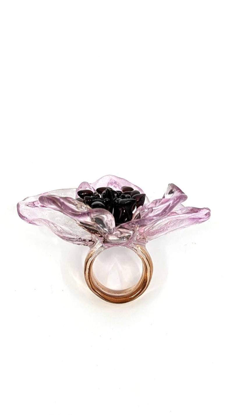 Wunderschöner Blumenring - 3D-Übergrößenring von MarcelaLopezArt