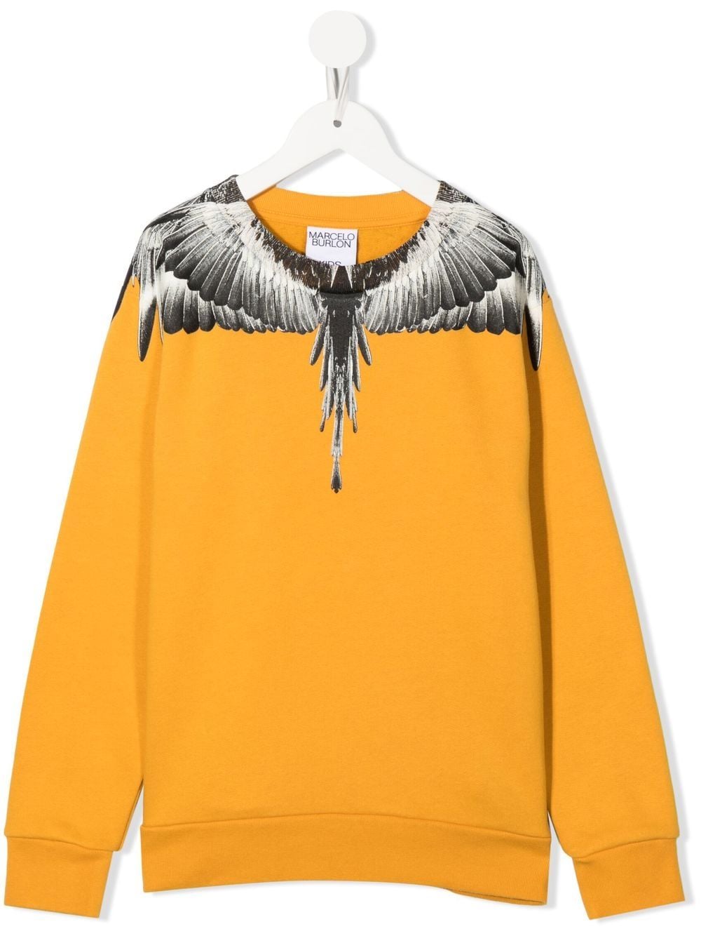 Marcelo Burlon County Of Milan Kids Icon Wings Sweatshirt - Gelb von Marcelo Burlon County Of Milan Kids