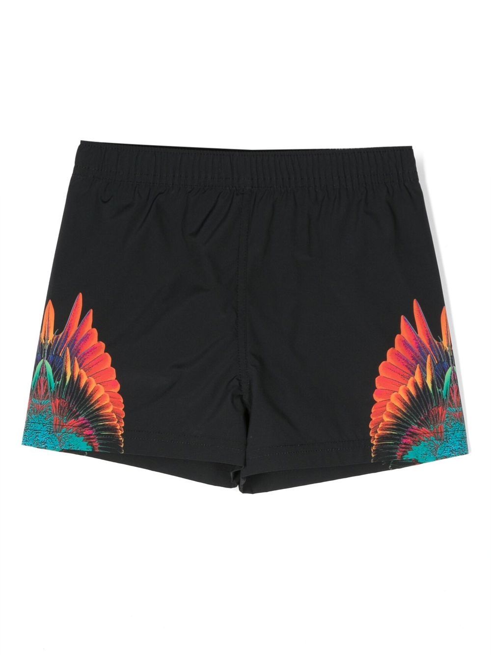 Marcelo Burlon County Of Milan Kids Badeshorts mit Sunset Wings-Print - Schwarz von Marcelo Burlon County Of Milan Kids