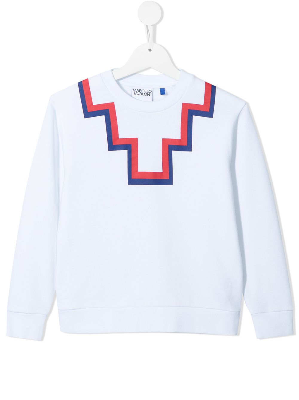 Marcelo Burlon County Of Milan Kids Sweatshirt mit Logo-Print - Weiß von Marcelo Burlon County Of Milan Kids