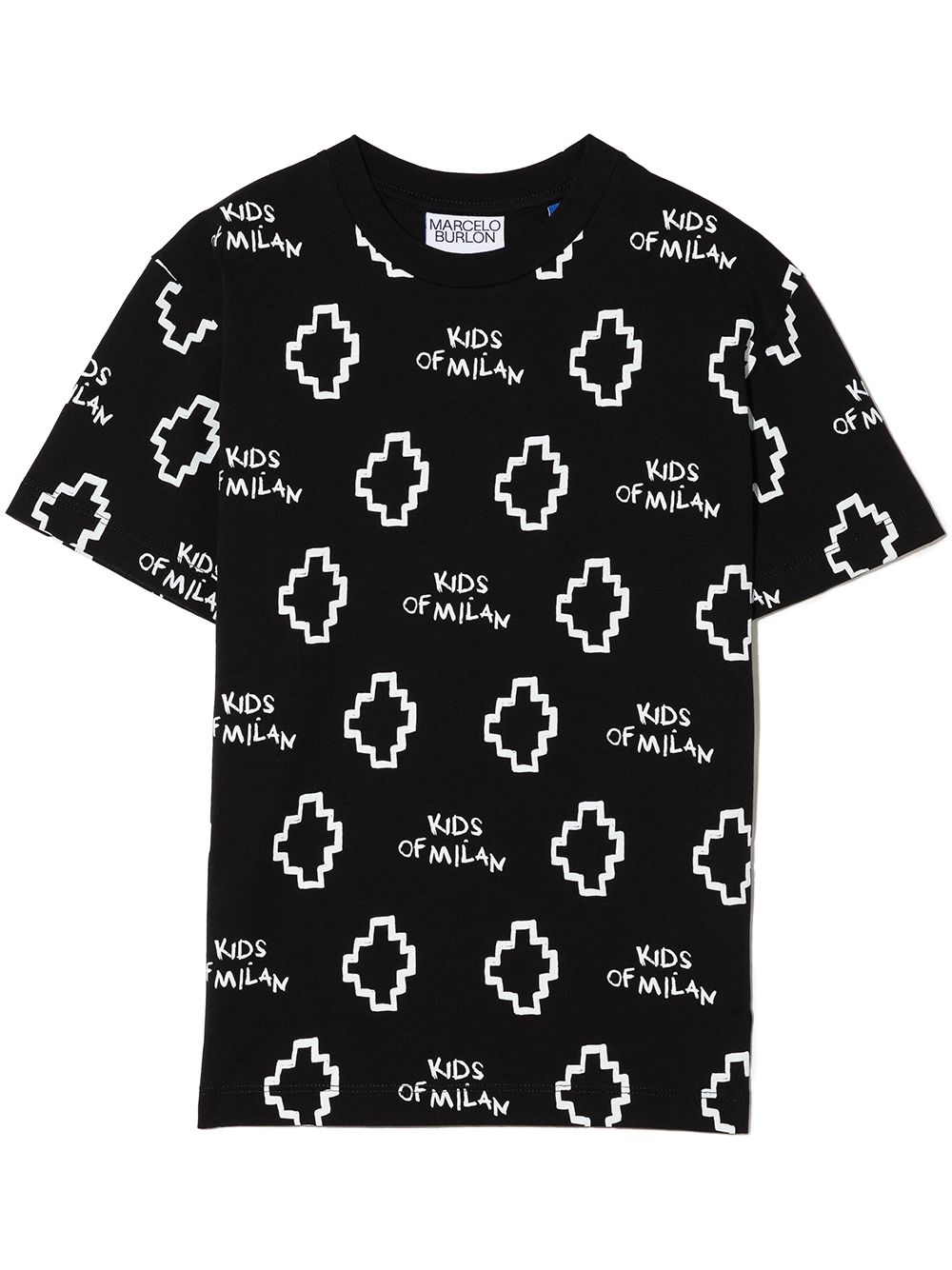 Marcelo Burlon County Of Milan Kids T-Shirt mit Logo-Print - Schwarz von Marcelo Burlon County Of Milan Kids