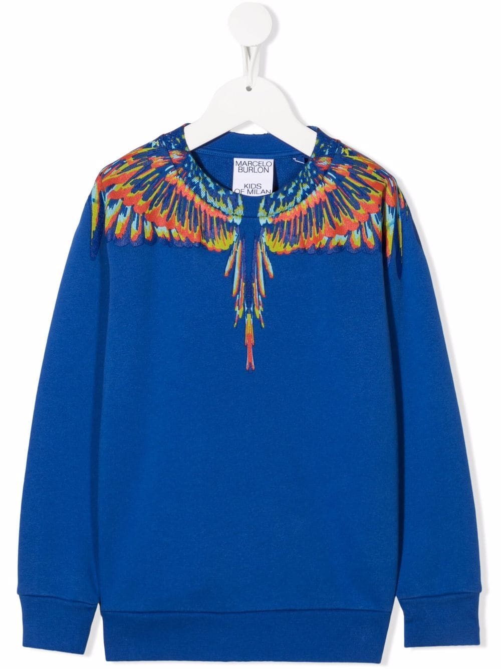 Marcelo Burlon County Of Milan Kids Sweatshirt mit Flügel-Print - Blau von Marcelo Burlon County Of Milan Kids