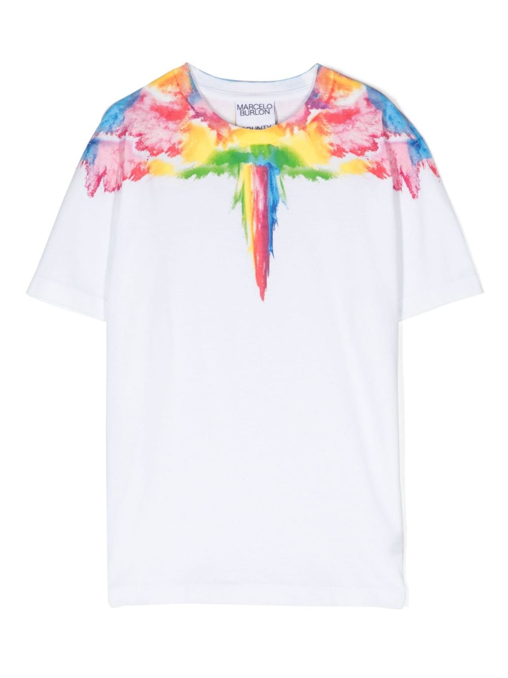 Marcelo Burlon County Of Milan Kids T-Shirt aus Bio-Baumwolle mit Flügel-Print - Weiß von Marcelo Burlon County Of Milan Kids