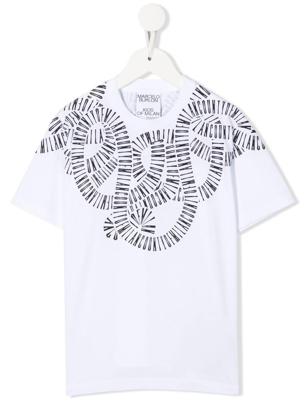 Marcelo Burlon County Of Milan Kids T-Shirt mit Logo-Print - Weiß von Marcelo Burlon County Of Milan Kids