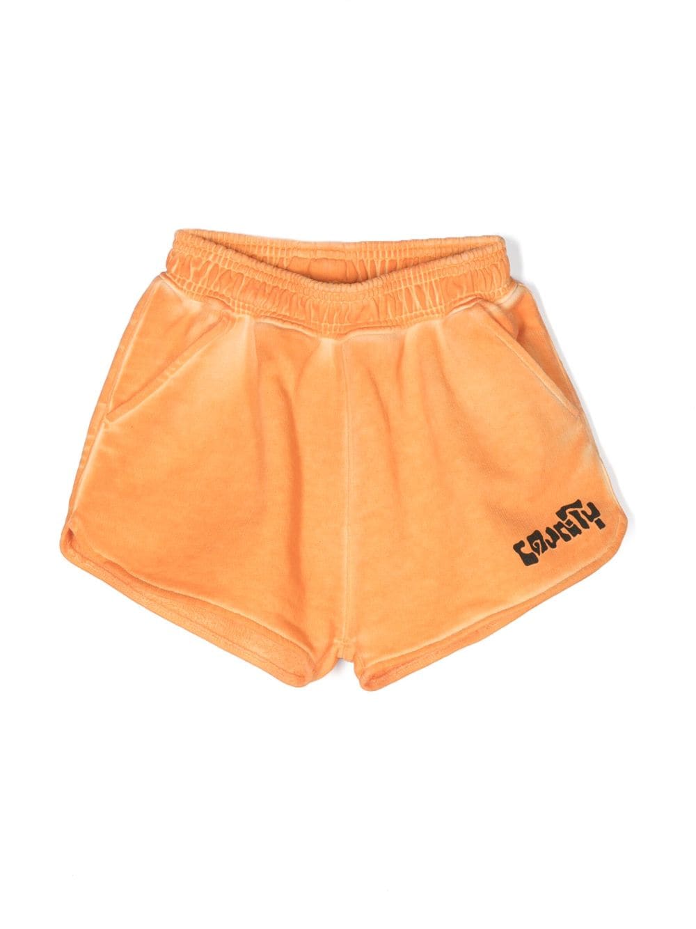 Marcelo Burlon County Of Milan Kids Shorts mit Slogan-Print - Orange von Marcelo Burlon County Of Milan Kids