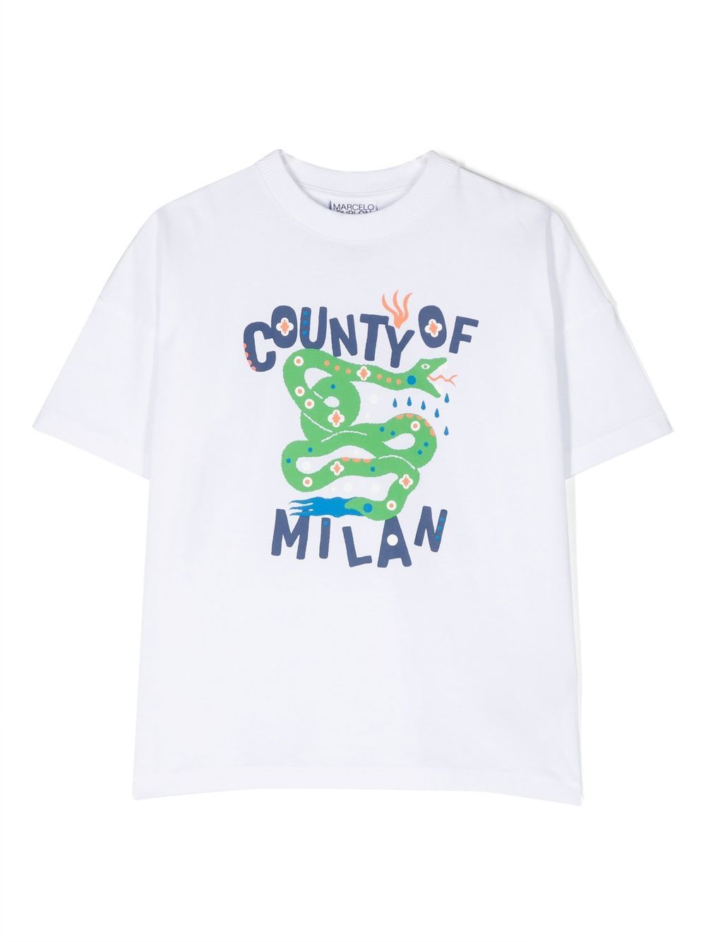 Marcelo Burlon County Of Milan Kids T-Shirt mit Schlangen-Print - Weiß von Marcelo Burlon County Of Milan Kids