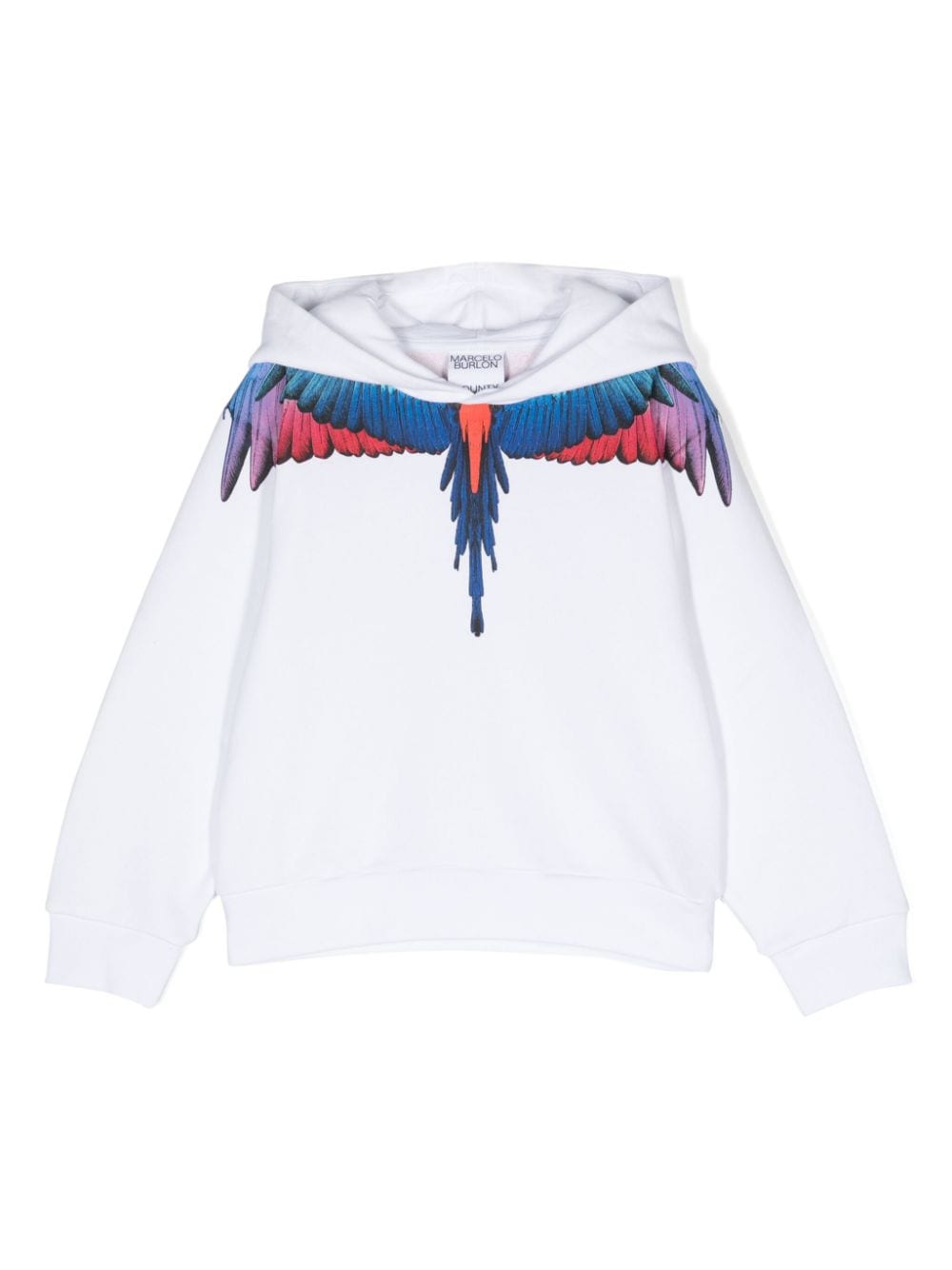 Marcelo Burlon County Of Milan Kids Hoodie mit Flügel-Print - Weiß von Marcelo Burlon County Of Milan Kids