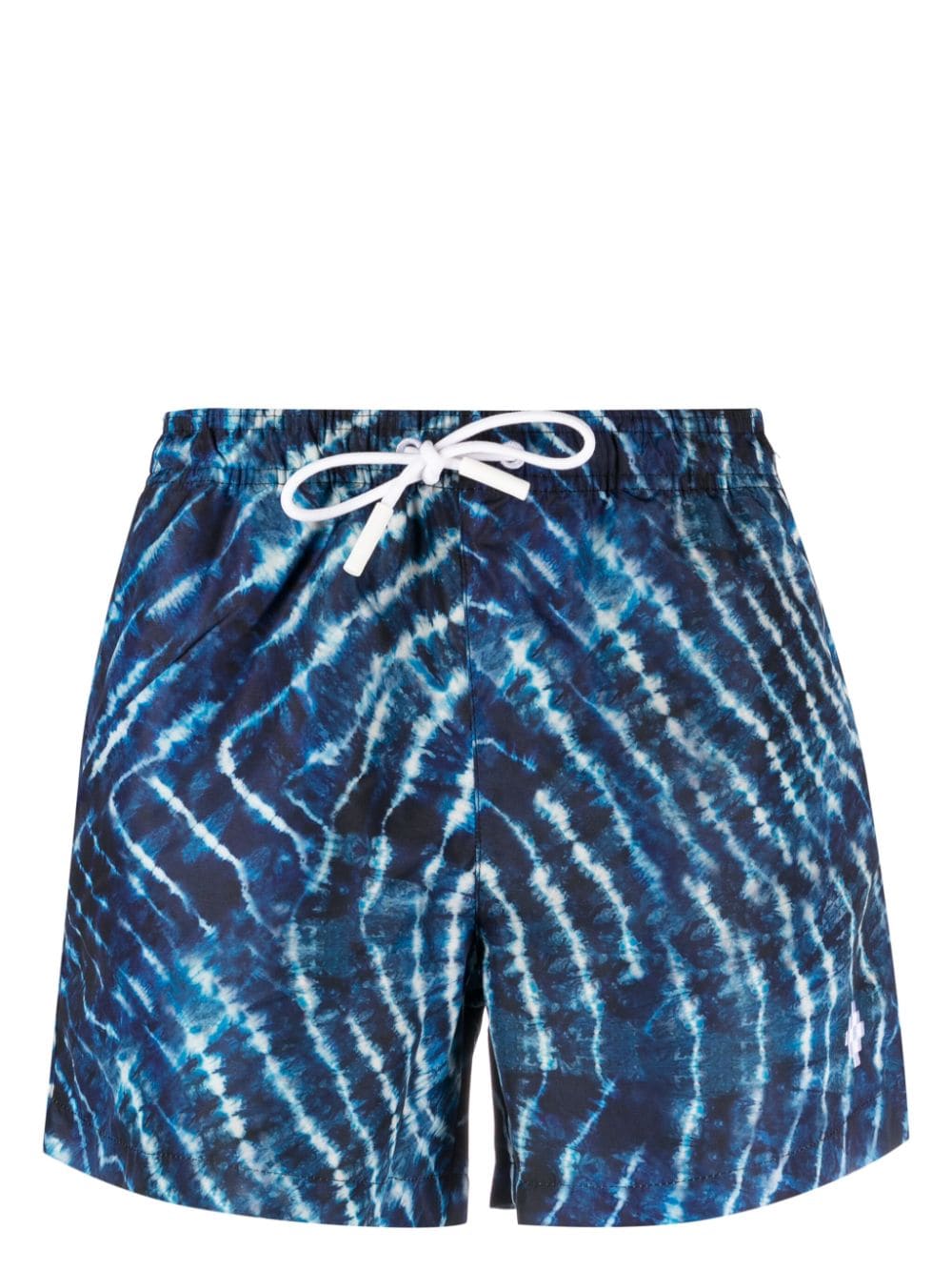 Marcelo Burlon County of Milan AOP Sound Waves Badeshorts - Blau von Marcelo Burlon County of Milan