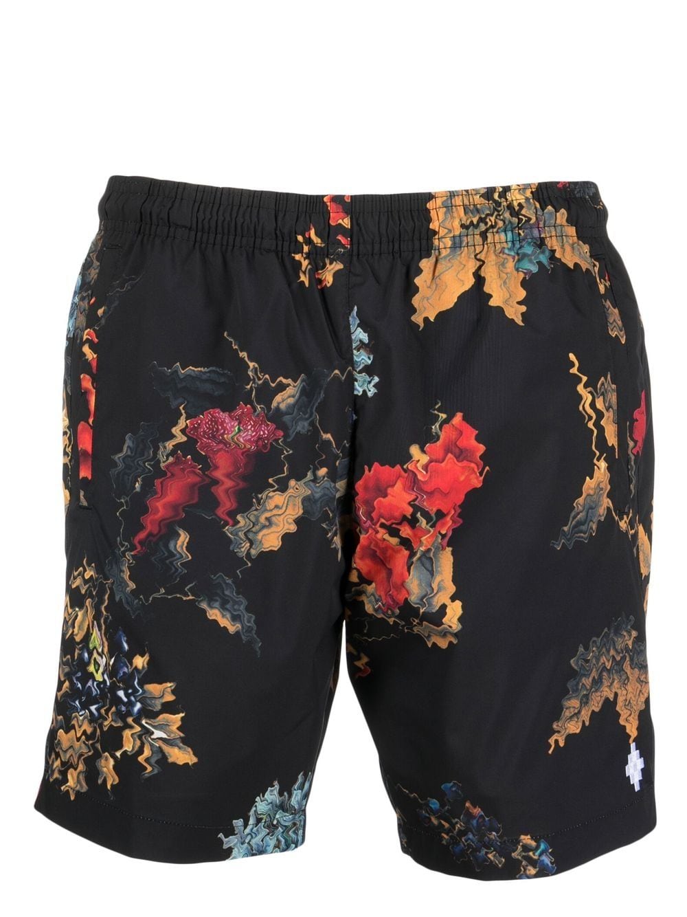 Marcelo Burlon County of Milan Badeshorts mit abstraktem Print - Schwarz von Marcelo Burlon County of Milan