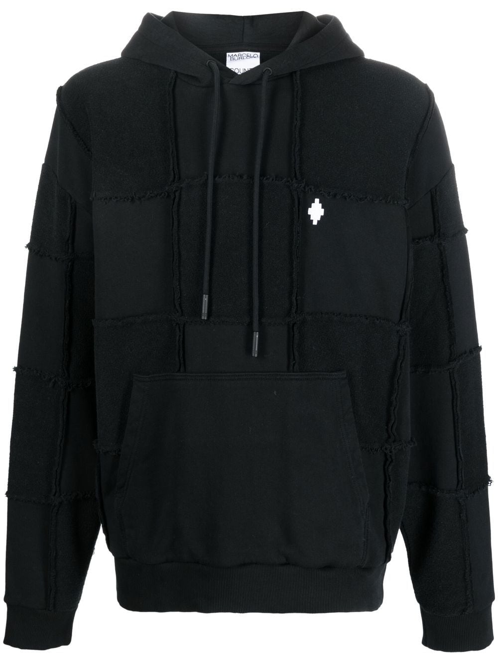 Marcelo Burlon County of Milan Hoodie im Patchwork-Look - Schwarz von Marcelo Burlon County of Milan