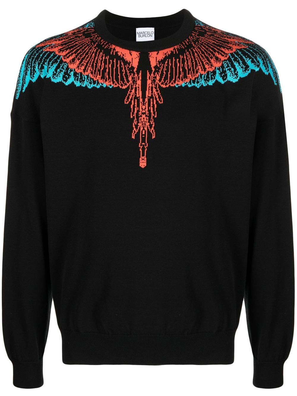 Marcelo Burlon County of Milan Sweatshirt mit Icon Wings-Print - Schwarz von Marcelo Burlon County of Milan