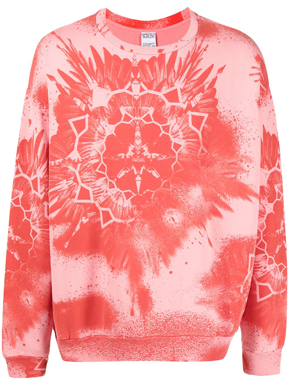 Marcelo Burlon County of Milan Sweatshirt mit Kaleidoscope Wings-Print - Rosa von Marcelo Burlon County of Milan