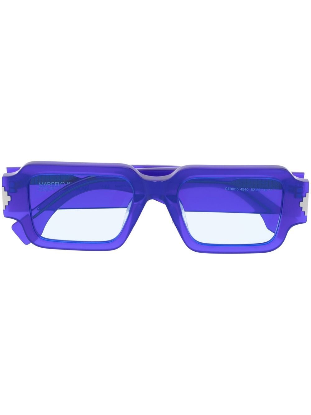 Marcelo Burlon County of Milan Maiten rectangular-frame sunglasses - Blau von Marcelo Burlon County of Milan