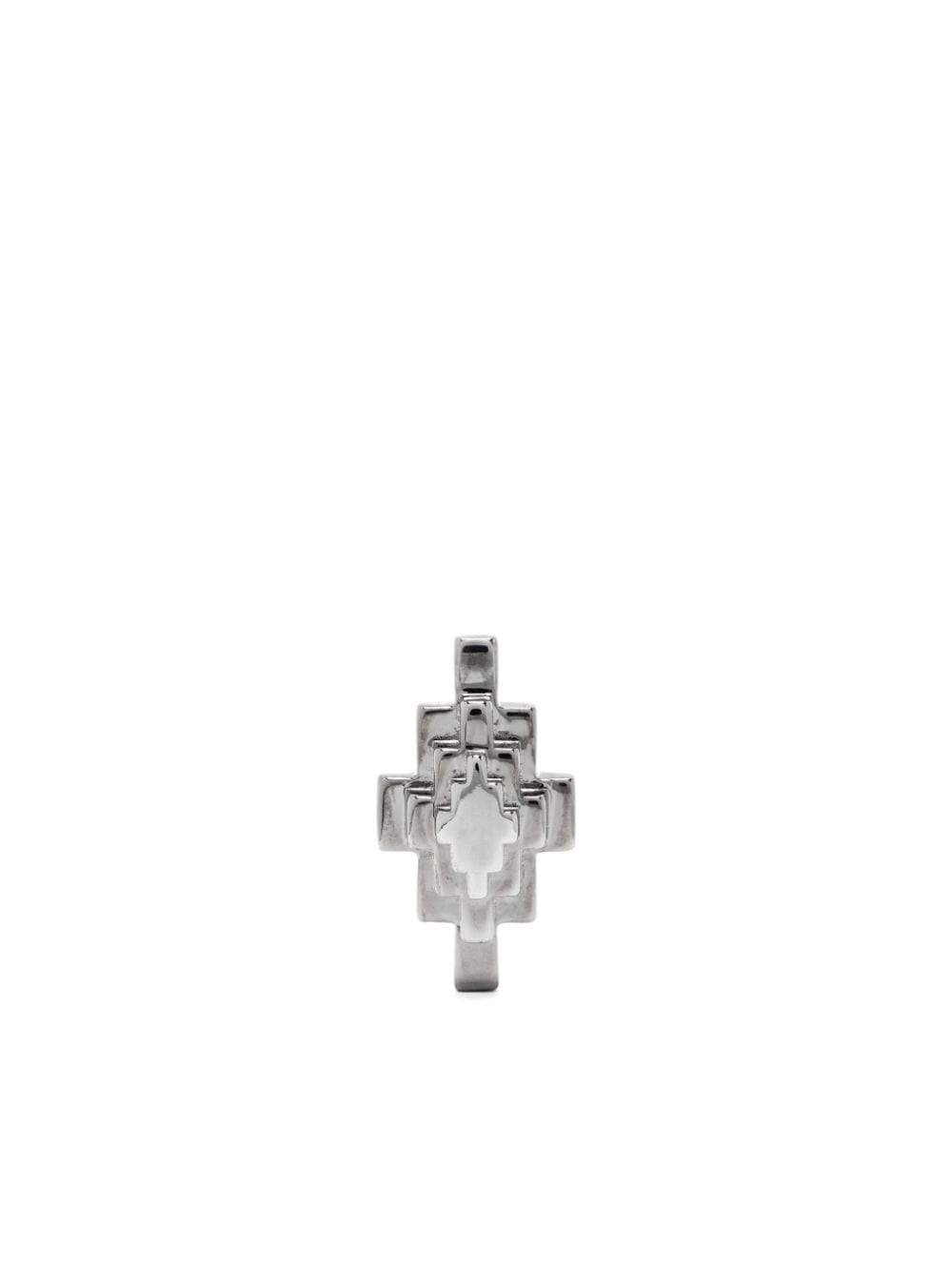 Marcelo Burlon County of Milan Pyramid Cross Ohrring - Silber von Marcelo Burlon County of Milan