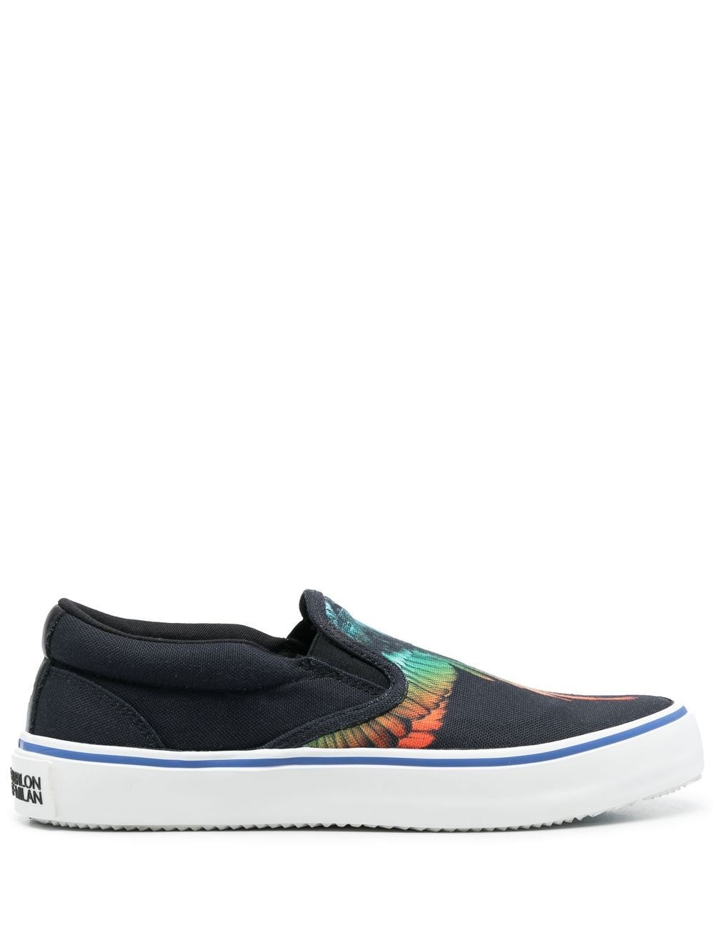 Marcelo Burlon County of Milan Slip-On-Sneakers mit Flügel-Print - Schwarz von Marcelo Burlon County of Milan