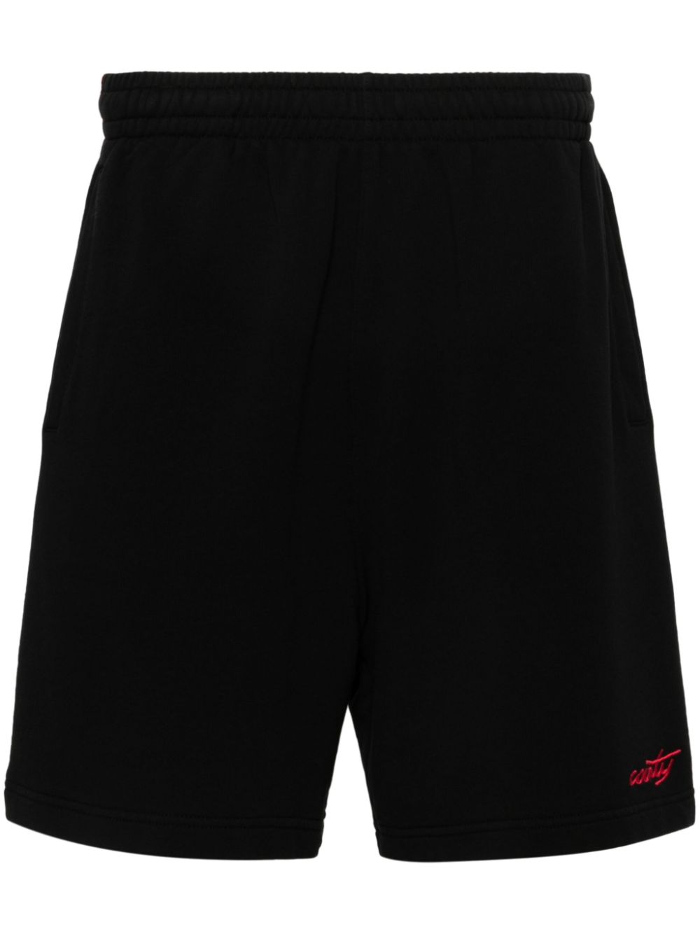 Marcelo Burlon County of Milan Joggingshorts mit Logo-Stickerei - Schwarz von Marcelo Burlon County of Milan