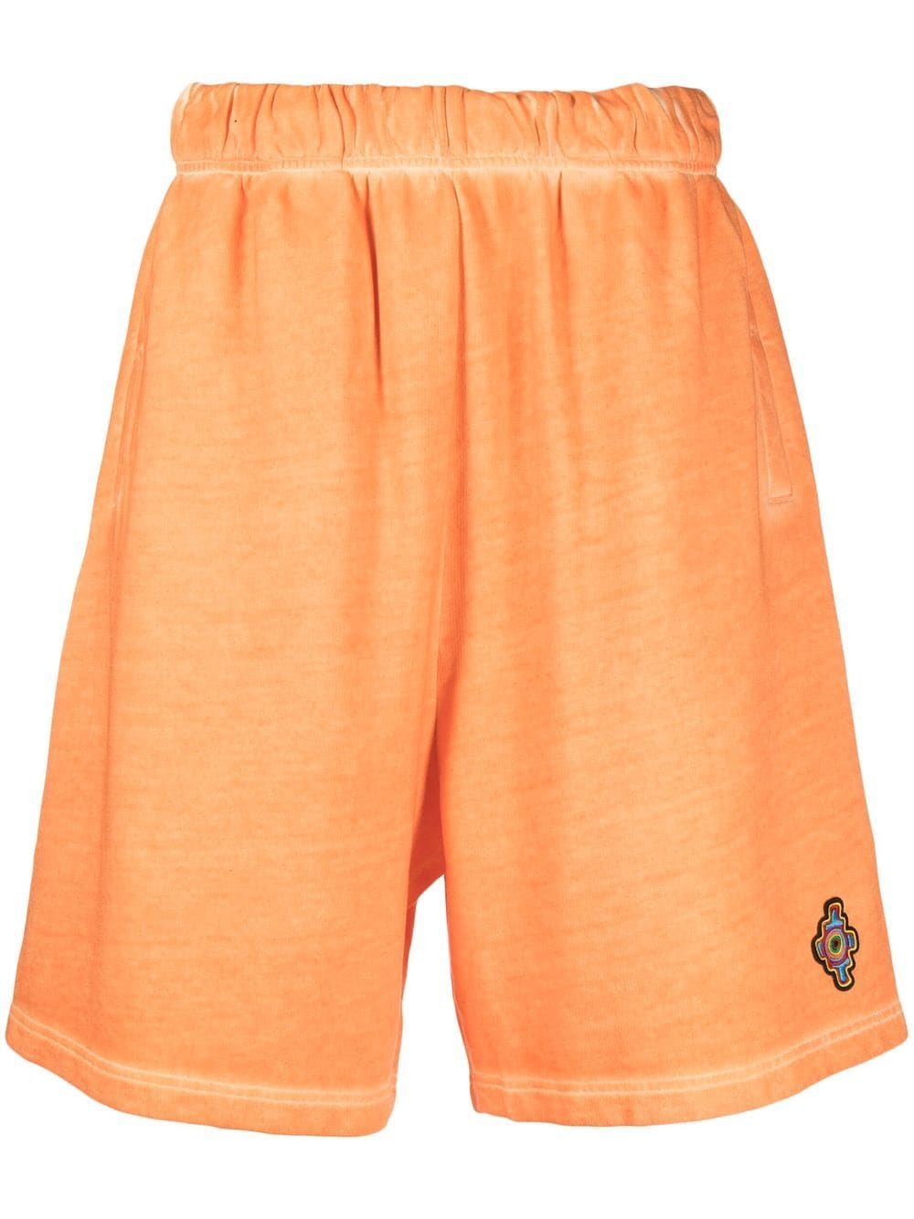 Marcelo Burlon County of Milan Knielange Shorts mit Logo-Patch - Orange von Marcelo Burlon County of Milan