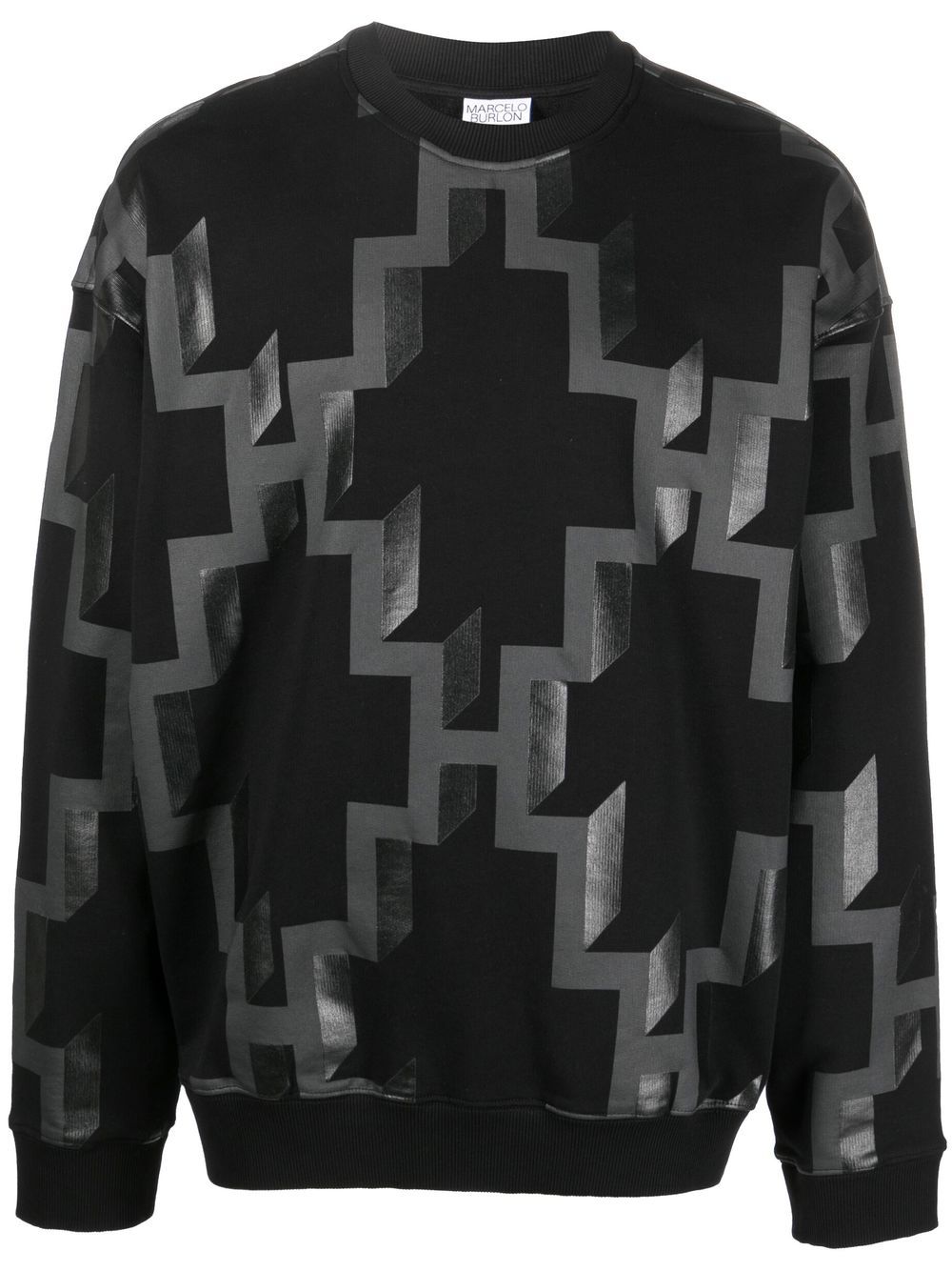 Marcelo Burlon County of Milan Sweatshirt mit Logo-Print - Schwarz von Marcelo Burlon County of Milan