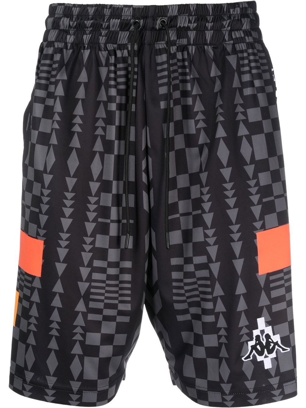 Marcelo Burlon County of Milan x KAPPA Shorts mit Logo-Patch - Schwarz von Marcelo Burlon County of Milan