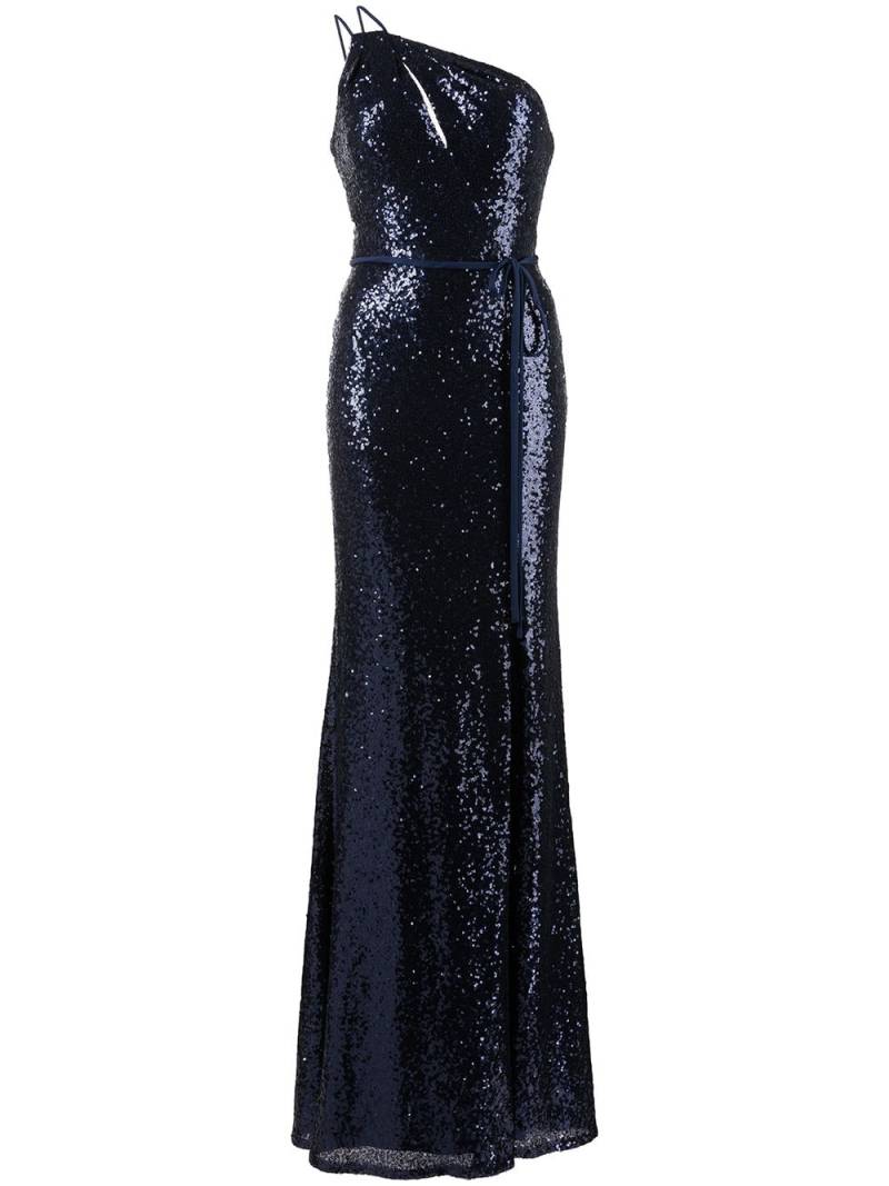 Marchesa Notte Bridesmaids Pescara One-Shoulder-Brautjungfernkleid - Blau von Marchesa Notte Bridesmaids